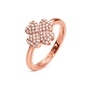Heart4Heart Silver 925 Rose Gold Plated Ring-